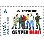 Sello postal conmemorativo Geyperman